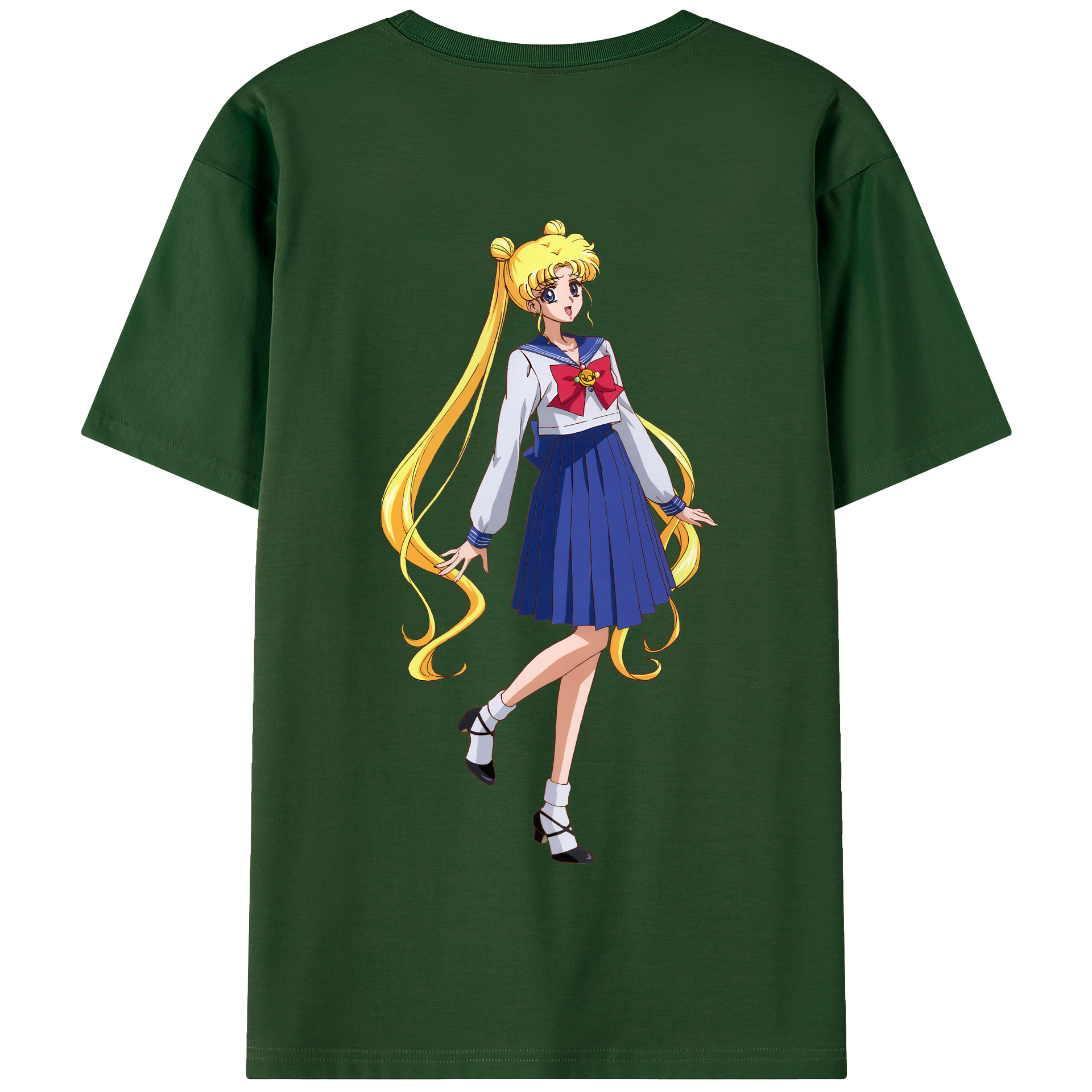 （画像用） 美少女戦士セーラームーン 愛野 美奈子 あいの みなこ Sailor Moon Aino Minako 綿100％半袖Tシャツ（背面プリント）